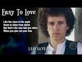 Leo Sayer - Easy To Love (lyrics) 1977 1080p