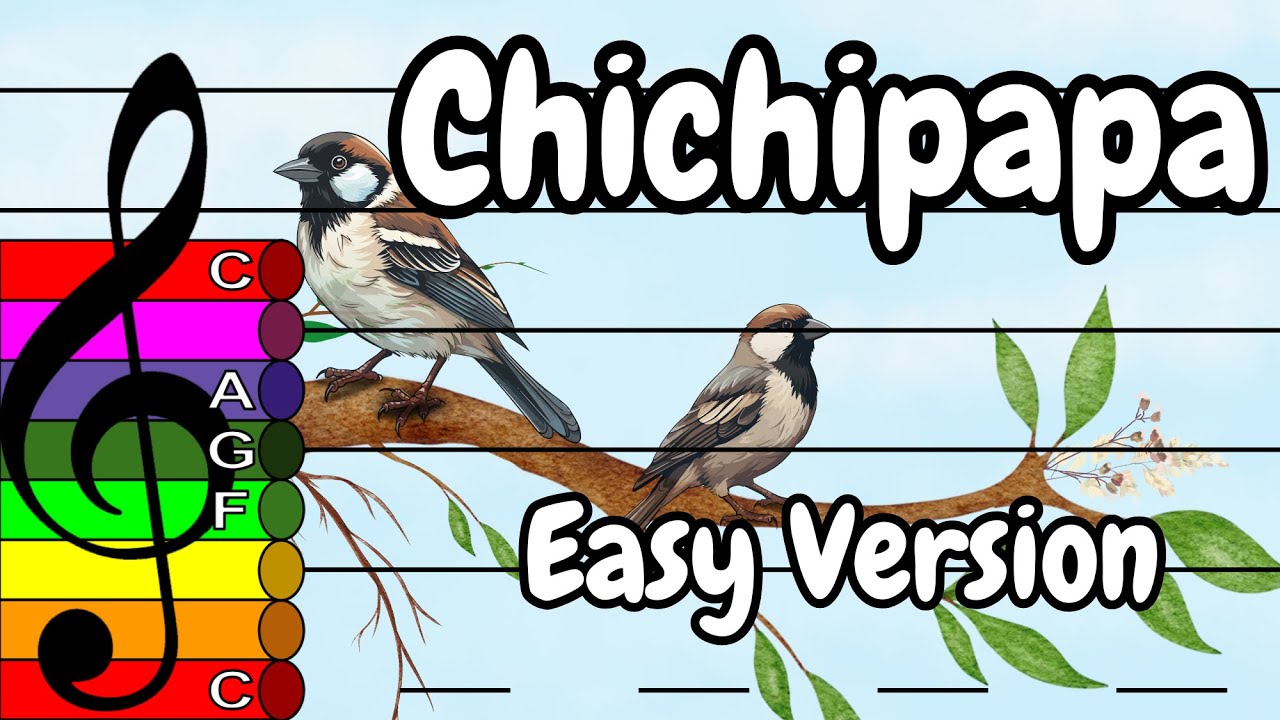 ✳︎✳︎✳︎chi-papa✳︎✳︎✳︎ Chichipapa (Easy Version) [Japanese Folk Song] - Treble Clef