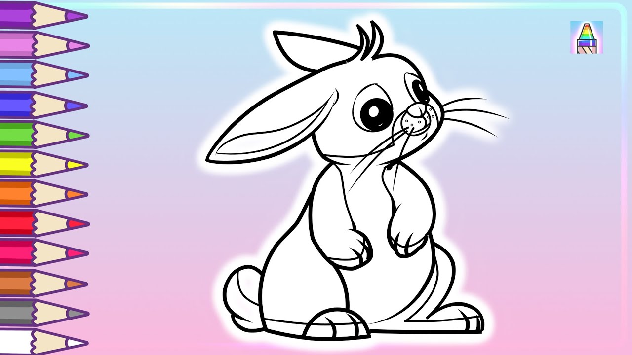Как нарисовать зайчика видео