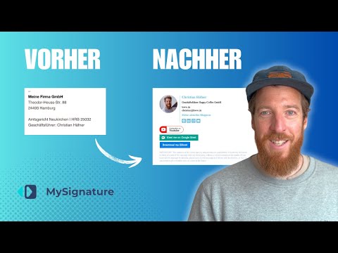 Schöne E-Mail Signatur