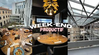 un week end productif avec moi (Lyon, travail, écoles, bar, restau...)