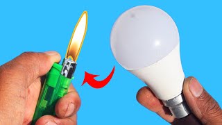 Take a Common Lighter and Fix All The led Lamps at Home! How to fix all led bulbs with Lighter