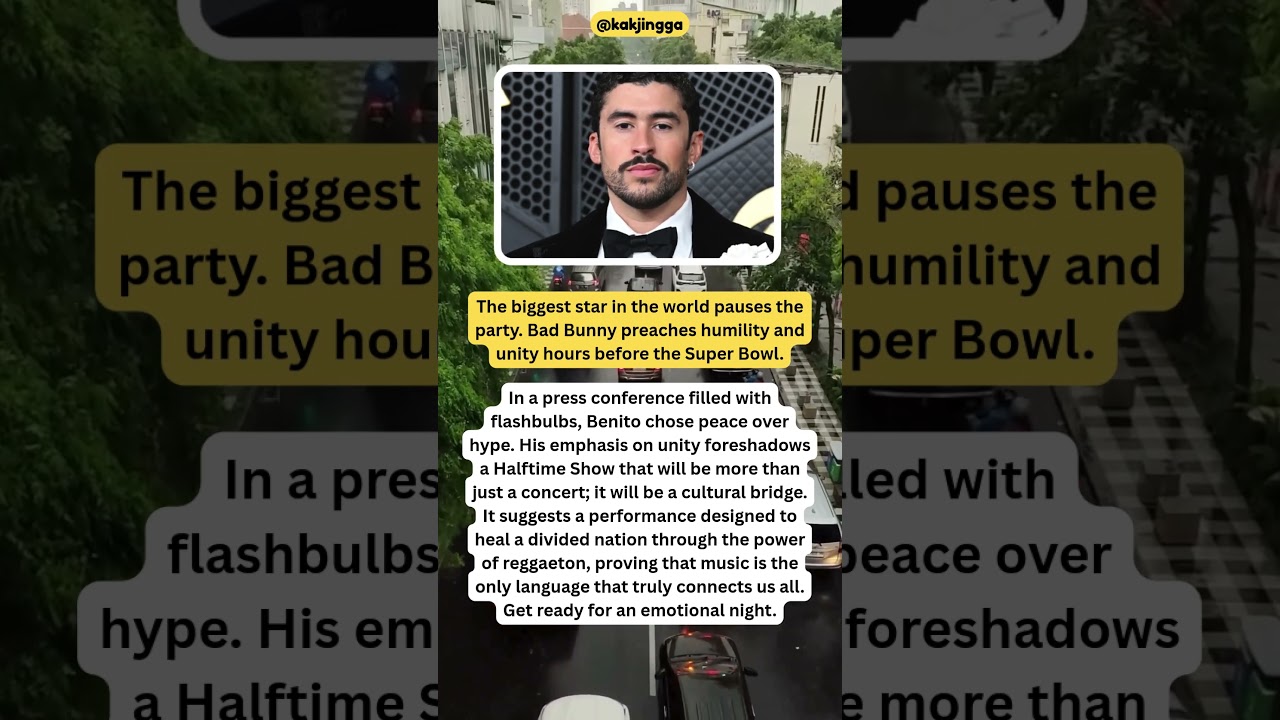 Bad Bunny Preaches UNITY Before Super Bowl! 🇵🇷🏈 Message 