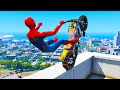 GTA 5 Spiderman Epic Jumps - ( Spider-Man Stunts & Fails )