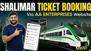 How to Book Shalimar Express Ticket Online | AA Enterprises Website & JazzCash Tutorial