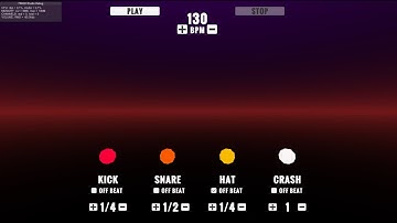 Interactive Drum Machine - Unity (FMOD)