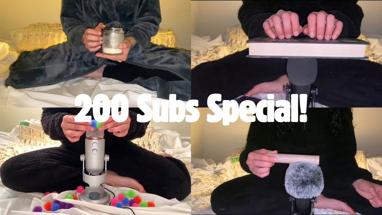 All my ASMR videos in one! | Thank You for the 200 subs 🫶🏼