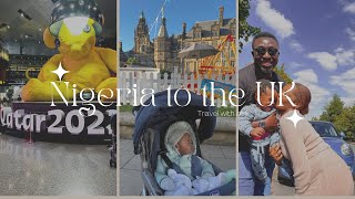 TRAVEL VLOG II NIGERIA TO THE UK II QATAR AIRWAYS II TRAVELING WITH A BABY