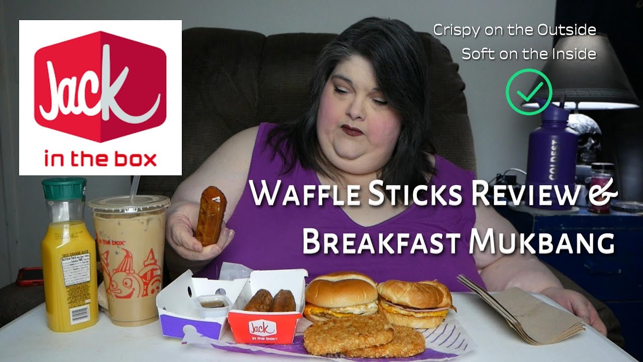 Jack in the Box Waffle Sticks Review & Breakfast Mukbang