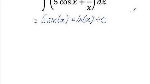 1 Year 13 A Level Maths - Integrating Standard Functions