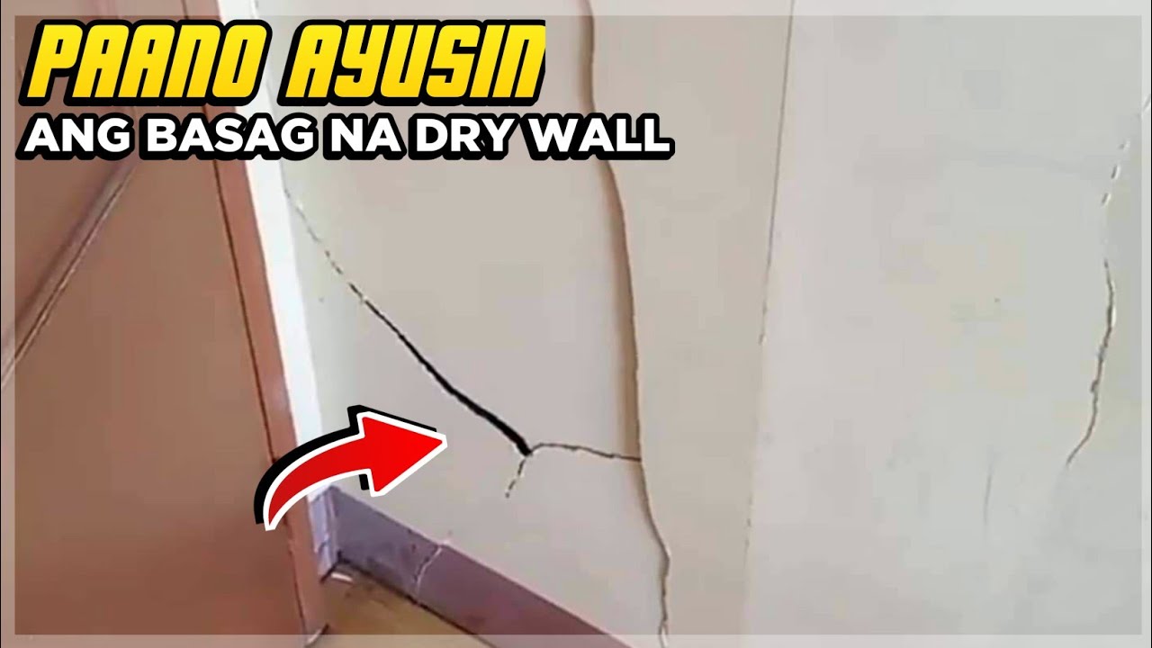 PAANO Ayusin ang SIRA o BASAG na DRY WALL?! | Inspiring Worker - YouTube