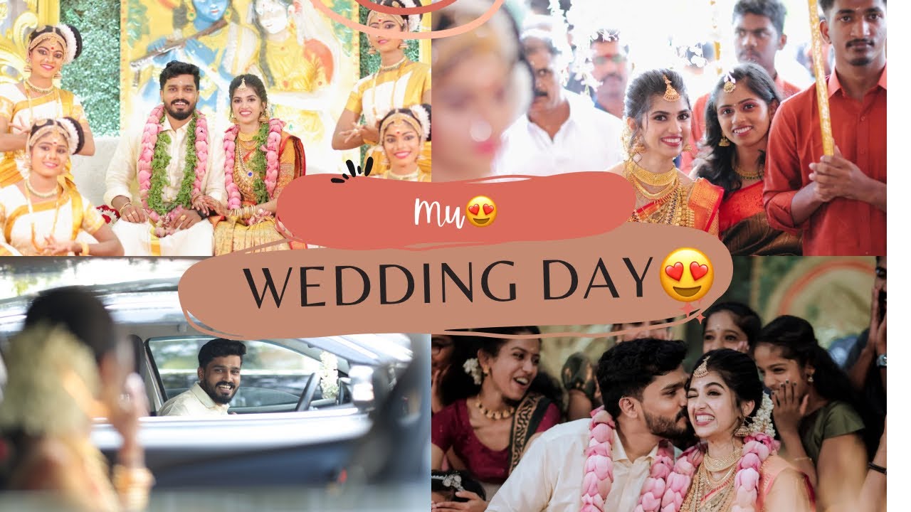 😍✨My Wedding Day✨😍 #anjanakr #wedding #keralawedding #weddingsaree #malayalam #kalyanam