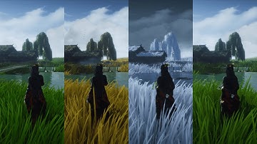 Where Winds Meet future map expansion sneak peak (Part 1) - Qinchuan - Four seasons in one day