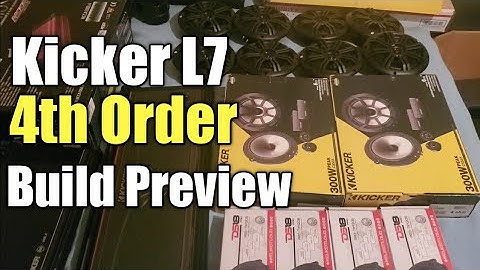 Kicker L7 4th Order Build Preview