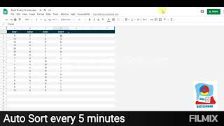 App Script - Auto Sort every 5 minutes