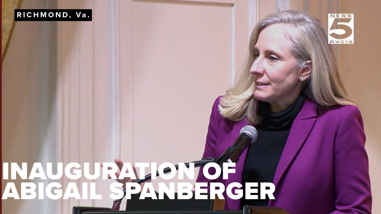 Inauguration of Virginia's first female governor Abigail Spanberger