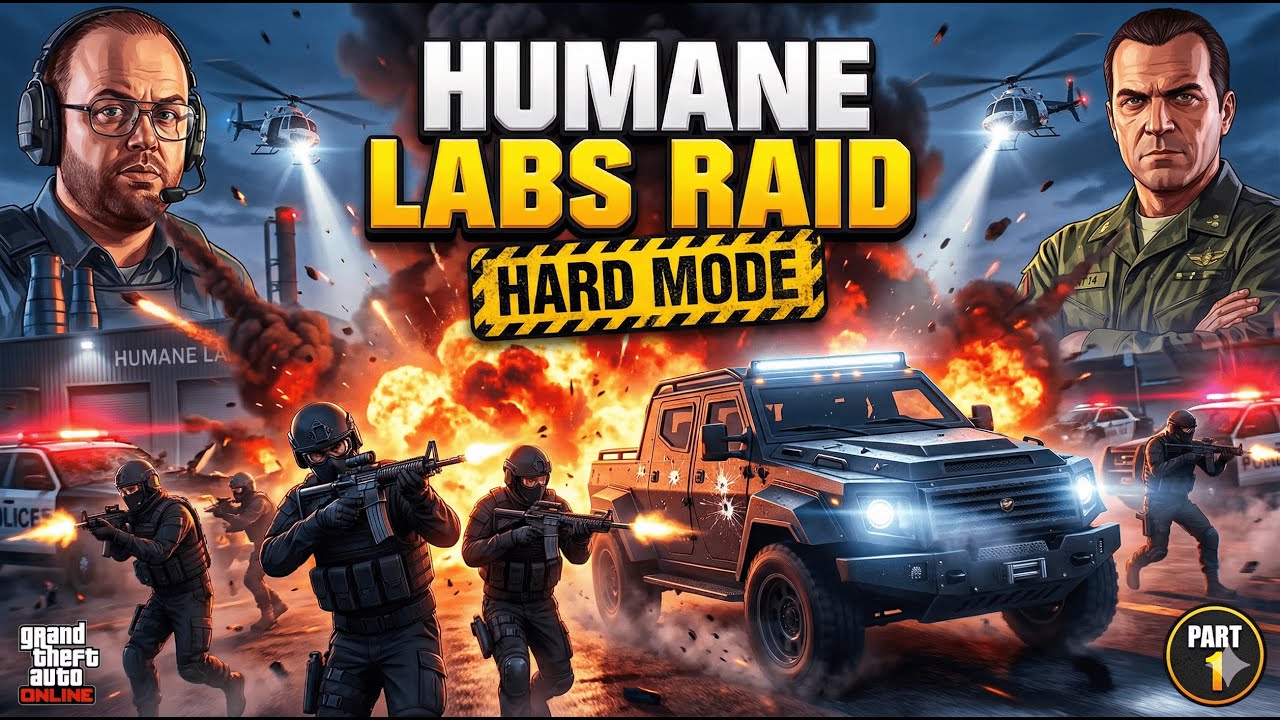 Humane Raid Humane Labs Raid on Hard Mode with Friends | GTA Online Heist – Part 1 ...
