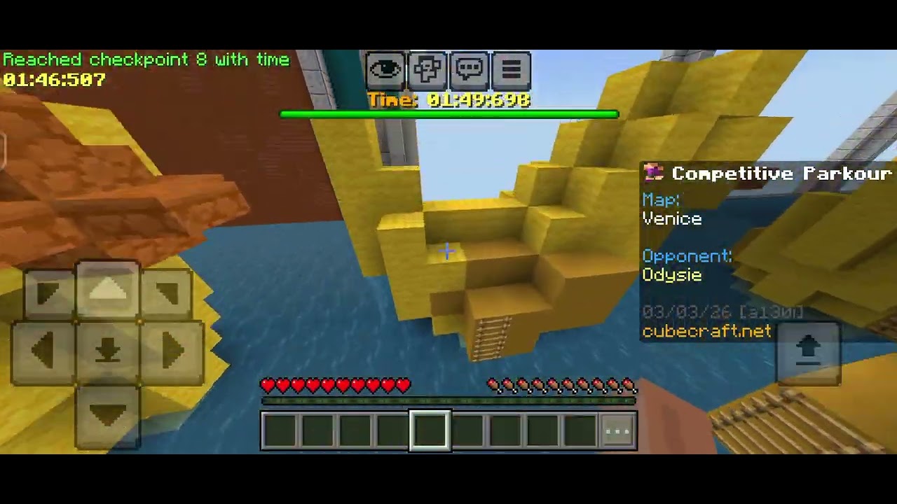 Practicing Parkour in #Minecraft#aryantypieog#trending#parkour 