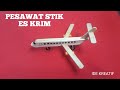 Ide kreatif pesawat dari stik es krim kerajinan tangan | cara membuat pesawat | how to make a plane