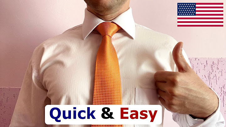 How to tie a tie Quick and Easy