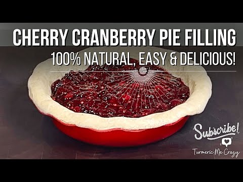 Irresistible Cherry Cranberry Pie Filling - for THE PERFECT HOLIDAY PIE! #holidayrecipes #cherrypie