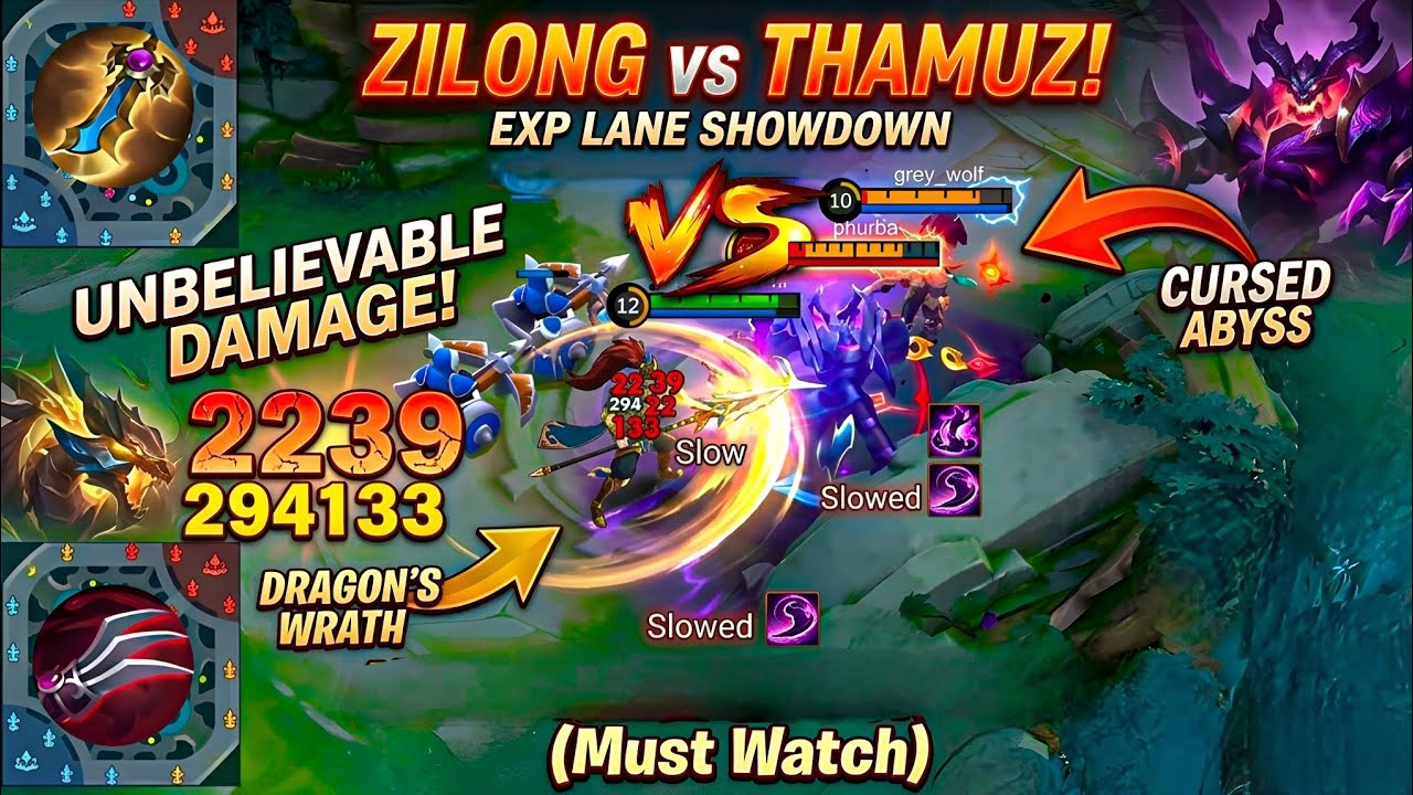 ZILONG VS THAMUZ EXP LANE 😱 WHO REALLY DOMINATES?