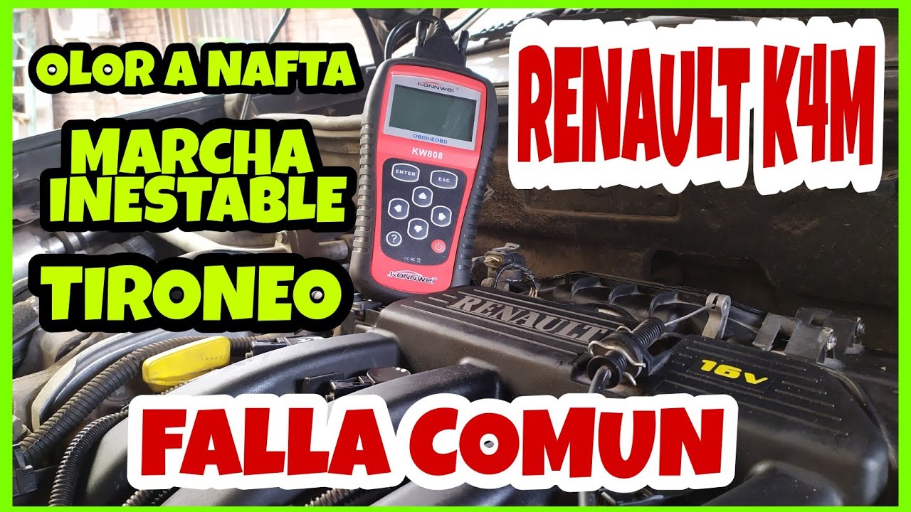 Falla en motor Renault 1.6 16 v K4M CLIO SANDERO MEGANE DUSTER LOGAN KANGOO