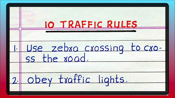 10 TRAFFIC RULES | 10 Lines on TRAFFIC RULES