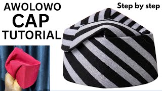 How to make Awolowo cap step by step tutorial for beginners, hat making process | factory standard