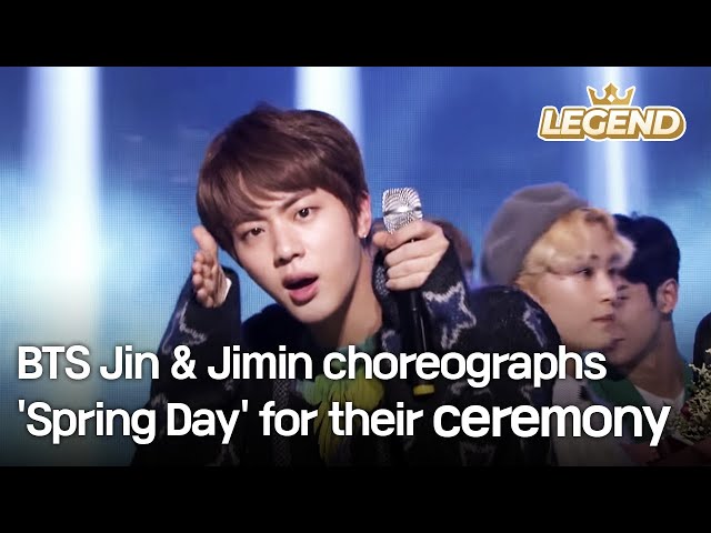 Bts Jin & Jimin Choreographs 'Spring Day' For Their Ceremony - Youtube