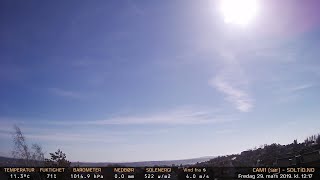 Timelapse Cam 1 - 29. mars 2019