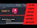 Master AutoCAD Editing Commands 6-10 | Part 2 | CAD Matrix