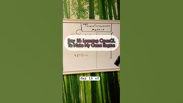 Day 15: LEARNING OPENGL TO MAKE MY GAME ENGINE #coding #matrices #math #vectors #dimensions