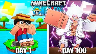 I Survived 100 Days as GEAR 5 LUFFY in One Piece Minecraft!