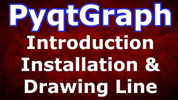 PyqtGraph Introduction Installation & Drawing Line