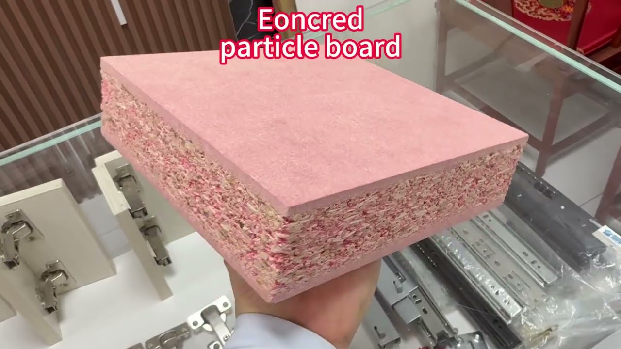 Made from recycled wood waste – Sustainable particle board that reduces landfill pressure