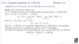 Functional Analysis_12. Compact Operators_12.2.02 Compact operators on $C([0, 1])$ Remarks