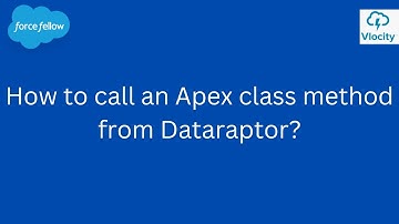 How to call an Apex class method from Dataraptor in Omnistudio?