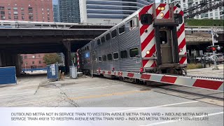 The Complete Metra Morning Rush Hour On The Alt Schedule At Clinton Street On September 6, 2022