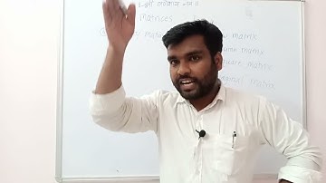 Matrices Lecture 1:- Introduction, Types of matrices Basic mathematics M1! 22103 @BhiseSir  #matrix