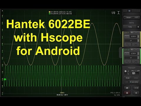 Hscope For Android With Hantek 6022be Youtube