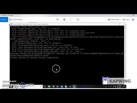 PackageNotFoundError fix for python-docx to exe | Suchith Sridhar