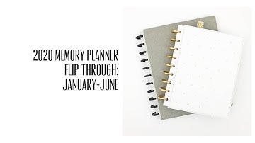 2020 Memory Planner Flip :Through January - June