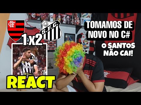 REACT FLAMENGO 1 X 2 SANTOS MELHORES MOMENTOS BRASILEIRÃO 2023 REAÇÕES FLAMENGUISTAS