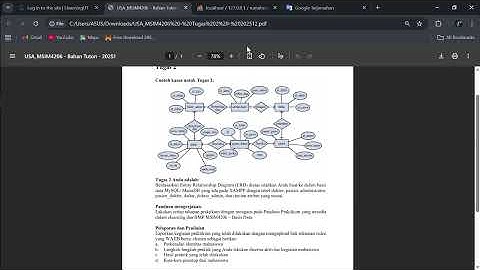 Tugas 2 Basis Data|Membuat ERD melalui Phpmyadmin dengan Xampp
