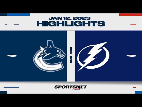 NHL Highlights | Canucks vs. Lightning - January 12, 2023