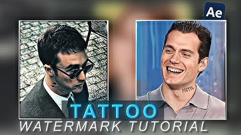 Tattoo Watermark Tutorial - Free "LOCKDOWN" Plugin | After effects 
