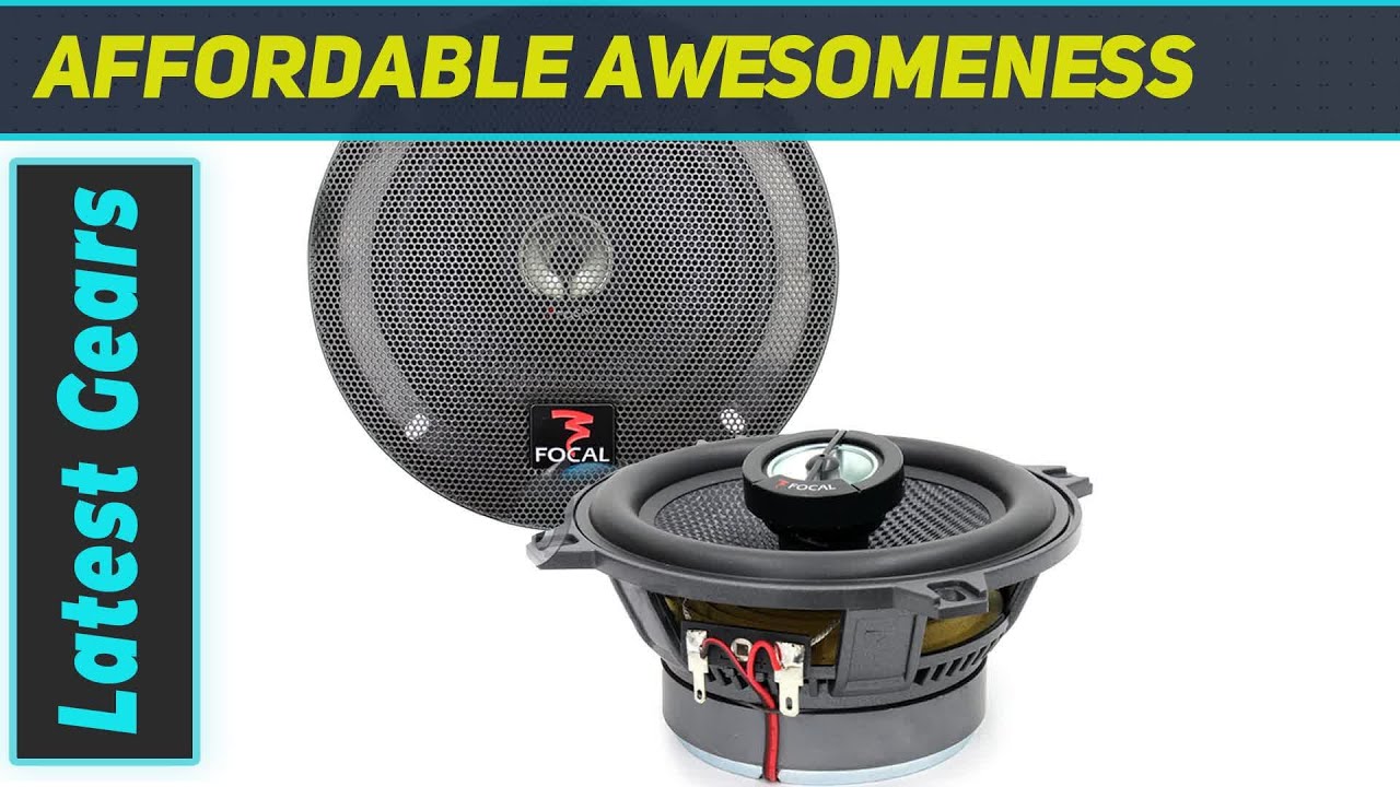 Focal Access 130 A1 5.25-Inch 2-Way Car Component Speaker System – 100W RMS, Aluminum Tweeters, Clear Sound