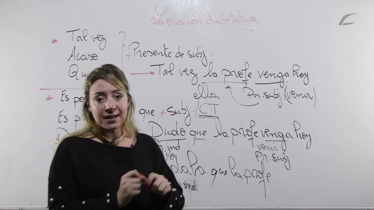 la oracion dubitativa / la duda / اسبانية