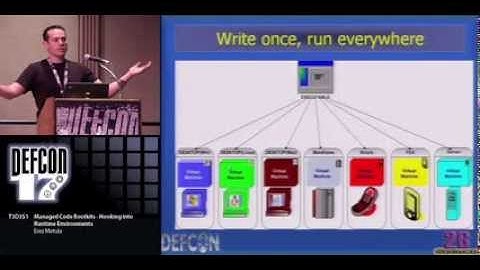 DEFCON 17: Managed Code Rootkits Hooking into Runtime Enviroments